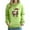 Green, variant on Christmas Hoodie for Women Plus Size Long Sleeve Jackets Pocket Hooded Overcoat Print Autumn Winter Casual Coat