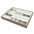 thumbnail image 2 of Glasses Display Tray 18 Grids Organizer Box for Sunglasses Ears Bracelet, 2 of 7