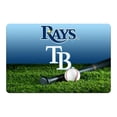 thumbnail image 1 of Tampa Bay Rays Baseball Pet Bowl Mat-L, 1 of 1