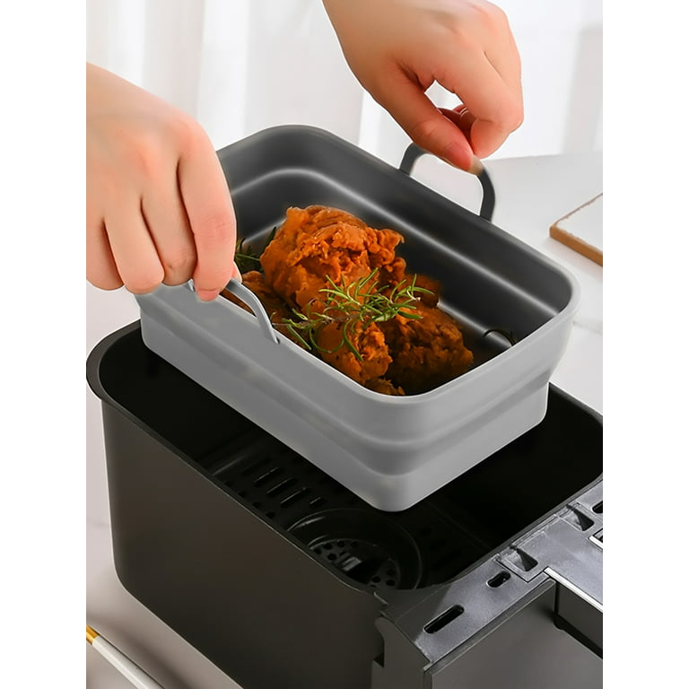 Loveuing Air Fryer Silicone Liners - Reusable Non-stick Air Fryer Silicone  Pot Liner Compatible with COSORI Air Fryer Basket Accessories (Large