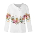 thumbnail image 4 of DPTALR T-shirt à Col en V Imprimé Casual pour Femmes, 4 of 5