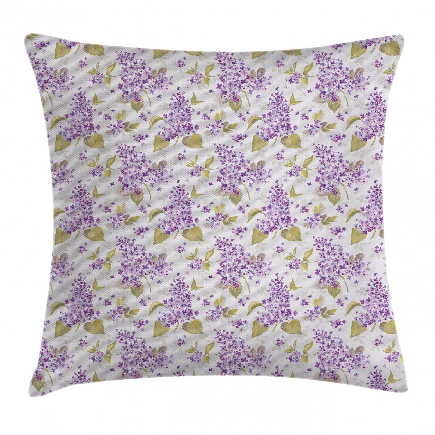 Mauve Decor Throw Pillow Cushion Cover, Retro Floral Petals Love