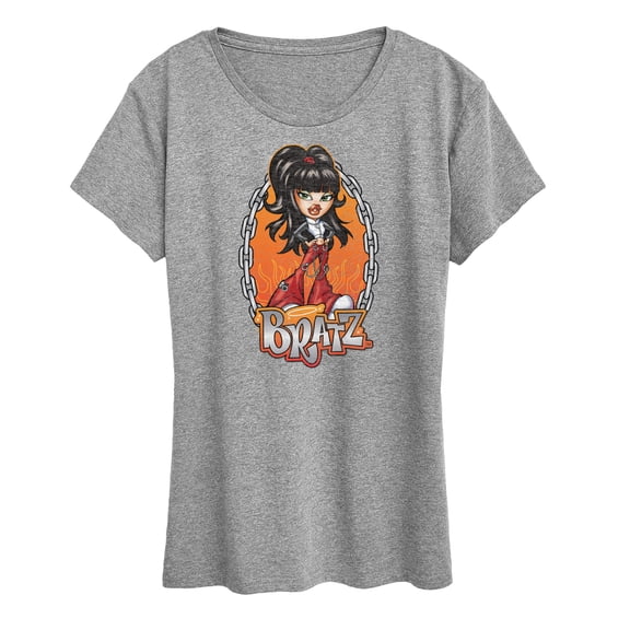 Bratz - Chains and Flames with Jade - Women's Short Sleeve Graphic T-Shirt