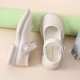 thumbnail image 4 of Shoes for Kids Mary Jane Girls Dress Shoes School Uniform Dress Shoes Flat Ballet Girl Fashion Party Ballerina Flat Shoes Beige 31, 4 of 6