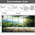 thumbnail image 4 of Modern Wallpaper Murals 3D jungle seychelles island Peel and Stick Removable Self-Adhesive PVC Wall Stickers for Nursery Kids Bedroom TV Wall Decor, 4 of 5