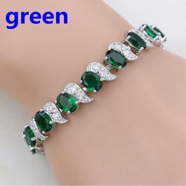 Exquisite Mysterious Lucky Color Crystal Bracelet Charm Bride Engagement Wedding Jewelry Gift Mother\'s Day Gift Gao Jinjia LED