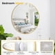 thumbnail image 2 of 18 pulgada round mirror para wall gold metal frame circle mirror round bathroom mirror para wall decor round wall mirror para entrada vanity dormitorio easy to install, 2 of 7