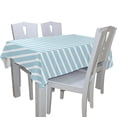 thumbnail image 2 of EREHome Blue And White Stripes Tablecloth 60x120 inches, 2 of 4