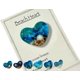 thumbnail image 1 of Corazón de bolsillo de vidrio para playa, adorno de corazón de vidrio oceánico hecho a mano con fusión de mar natural, ficha de bolsillo de corazón de vidrio fusionado, mini ficha linda y duradera con, 1 of 7
