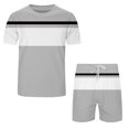 thumbnail image 2 of Vedolay Shorts Tracksuit Mens Casual Polo Shirt and Shorts Sets Two Piece Summer Set for Men,Sky Blue L, 2 of 5