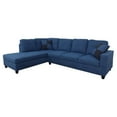 thumbnail image 2 of Star Home Living Corp Tracy Fabric Left Facing Sectional in Deep Ocean Blue, 2 of 4