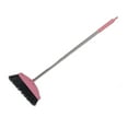 thumbnail image 4 of WRISTBIQUE 1Pack Compact Pink Long Handle Broom for Indoor Use with Stainless Steel and Plastic Ground Cleaning, 4 of 8