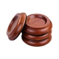thumbnail image 1 of 4pcs/Set Upright Piano Caster Cups Coaster Solid Wood with -slip EVA Pad, 1 of 5