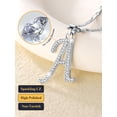 thumbnail image 5 of U7 Initial Necklace for Women Platinum Plated CZ Crystal Letter E Pendant Necklace Name Chain Dainty Personalized Birthday Mother's Day Gift Jewelry for Mom Wife Friend, 5 of 8