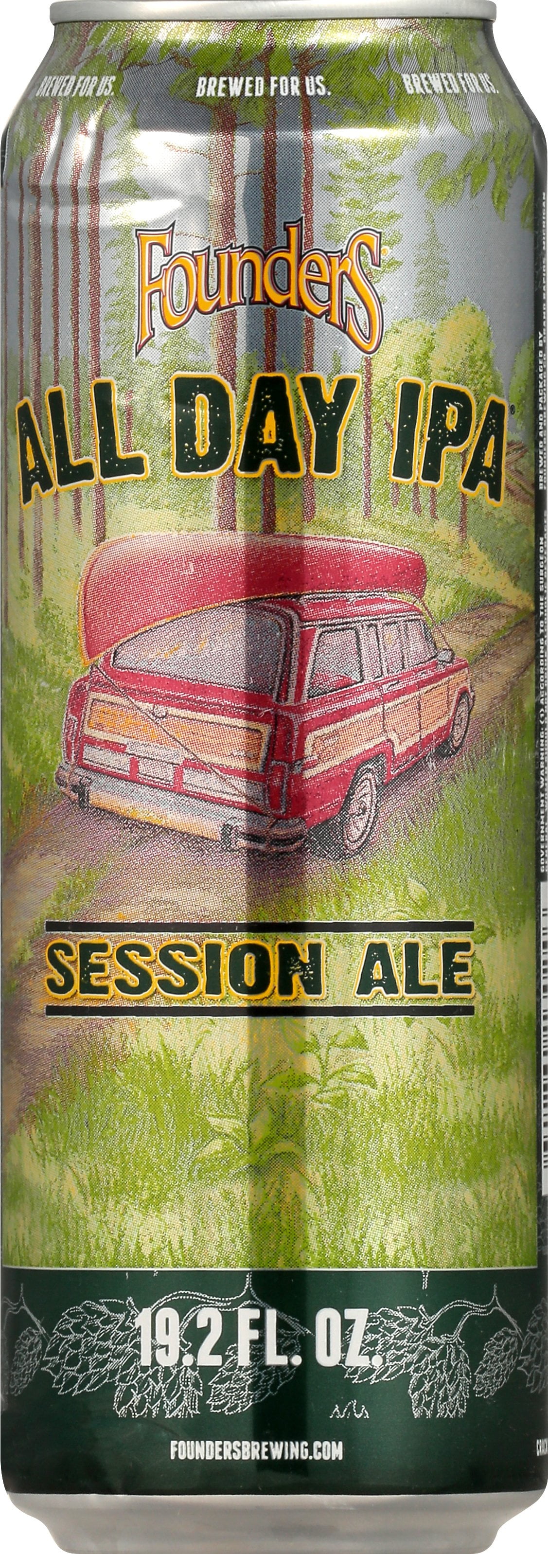 FOUNDERS BREWING All Day IPA session can STICKER decal craft beer Brewery 