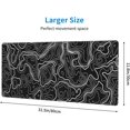 thumbnail image 3 of Large Mouse Pad Gaming with Stitched Edges, Extra Big Mousepad Non-Slip Base XXL Long Desk Mat for Gamer, Office & Home, 31.5 x 11.8 in,Marble Desk Accessories-Green Marble (Map), 3 of 6