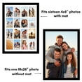 thumbnail image 3 of Americanflat 18x26 Collage Picture Frame - Use as Sixteen 4x6 Picture Frame Openings or One 18x26 Photo Frame Made of Engineered Wood with Polished Plexiglass - Black, 3 of 6