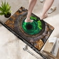 thumbnail image 5 of 3D Illusion Non-Slip Bath Mat and Doormat, Absorbent Quick-Dry Floor Mat for Bathroom Shower & Front Door Entryway, 16x24 Inches, Grey Modern Decor, 5 of 5
