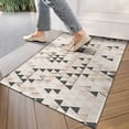 thumbnail image 4 of Beige Geometric Triangle Pattern Door Rugs,Washable Non Slip Door Mats Indoor,Decorative Door Mats,Entry Mat Indoor for Entrance,Bedroom,Kitchen,Bathroom,17"x30", 4 of 6