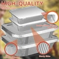 thumbnail image 7 of 20 Pack Aluminum Pans ,  10 Large 9x13 Foil Pans Half Size & 10 Small 8x6  Tin Foil Baking Pans With Lids, 7 of 7