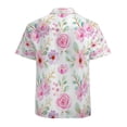 thumbnail image 3 of High Quality Hawaiian Shirts for Men Short Sleeve Aloha Beach Shirt Floral Summer Casual Button Down Shirts Blouses CNY887, 3 of 7