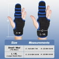 thumbnail image 7 of TISMOD Trigger Finger Splint: Support the Middle, Index, Little or Ring Finger, Hand Splint Brace-Treating Hand Fractures, Arthritis, Mallet Finger or Metacarpal Fractures Blue (Left Hand, M), 7 of 7