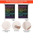 thumbnail image 3 of Pride Garden Flag, Kindness Peace Equality Love Inclusion Hope Diversity Garden Flag Spring Summer Yard Lawn Outdoor Decorative, 3 of 7