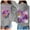 Grey, variant on Girls Graphic Hoodie, Long Sleeve Soft Sweatshirt, Cute Pullover with Print, Comfortable Top for Everyday Use, Trendy Design for Young Individuals, Ideal for School and Play