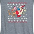 thumbnail image 3 of Ren & Stimpy - Happy Happy Joy Joy - Women's Racerback Tank Top, 3 of 5