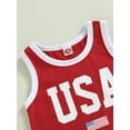thumbnail image 4 of Toddler Baby Boy 4th of July Outfit American Flag Vest Tank Top Sleeveless T-Shirt and Shorts Set Fourth of July Clothes, 4 of 6
