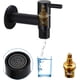 thumbnail image 2 of Black Stainless Steel Faucet, Mop Pool Faucet, Wall Mounted Cold Water Faucets, Retro Sink Faucet, Black Wall Mounted Faucet, for Balcony, Bathroom, K, 2 of 5