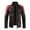 Red, variant on Tejiojio Winter Clearance DiscountMen's Stand Collar Pocket Zipper Color Block Casual Leather Jacket