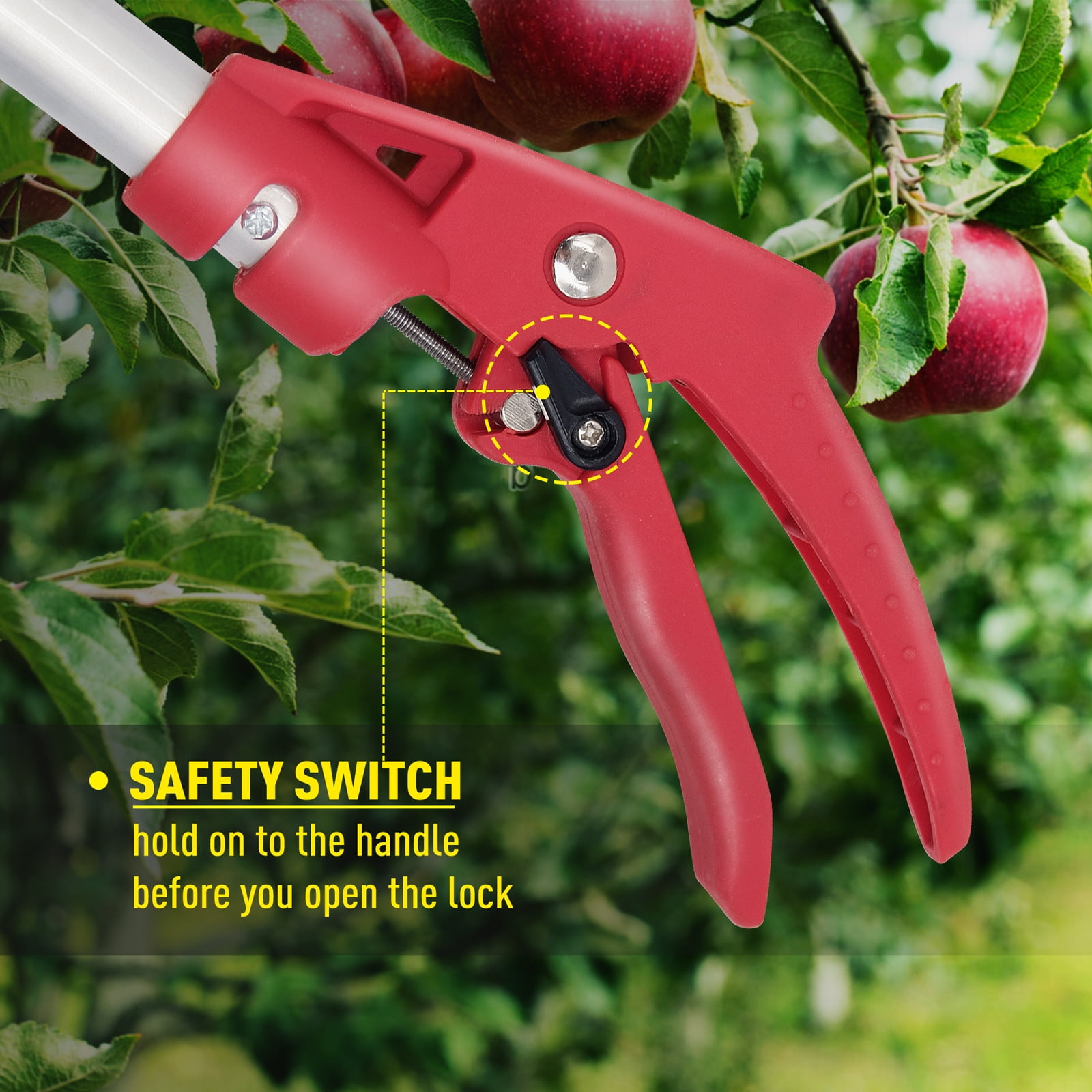 Hortem Garden Pro 35” Adjustable Long Reach Adjustable Right-Handed Pruner & Lopper with Bypass