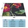 thumbnail image 4 of XMXT Throw Blanket, Realistic Watercolor Flowers Machine Washable Blankets for Sofa, 40 x 30 inches, 4 of 9