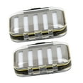thumbnail image 5 of CIMAXIC 2pcs Fly Box Waterproof Slit High Density Double Sided Fly Fishing Tackle Box Transparent Fly Box Type A (Black,4.13"X2.95"X1.3", 5 of 5