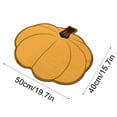 thumbnail image 4 of Moocorvic Dish Mat Drying Kitchen Mat, Pumpkin-Shape Super Absorbent Dish Drying Mat Countertop Cloth Pad Wash-free Heat Insulation Pad for Thanksgiving Decor(Yellow), 4 of 5