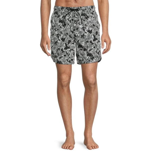 Athletic Works Men's and Big Men's Active Pull On Nylon Shorts, Sizes S ...