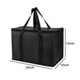 thumbnail image 2 of Tripumer 2 Pcs Insulated Grocery Bags 20 x 10 x 13 inch Food Delivery Bag Shopping Grocery Bag Transport Keep Food Warm Or Cool Black, 2 of 6
