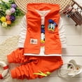 thumbnail image 2 of Conjuntos de ropa para niños, moda para niños, pato Donald, camiseta para bebé, chaleco, abrigo y pantalones, traje de 3 uds, trajes deportivos de Mickey para niños, Suit4T Gao Jinjia LED, 2 of 2