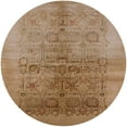 thumbnail image 1 of Ahgly Company Indoor Round Mid-Century Modern Brown Oriental Area Rugs, 6' Round, 1 of 6