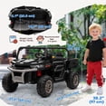 thumbnail image 3 of Aosom 2 Seater Ride on Car, 12V 7AH Ride on Dump Truck Kids UTV, Black, 3 of 10