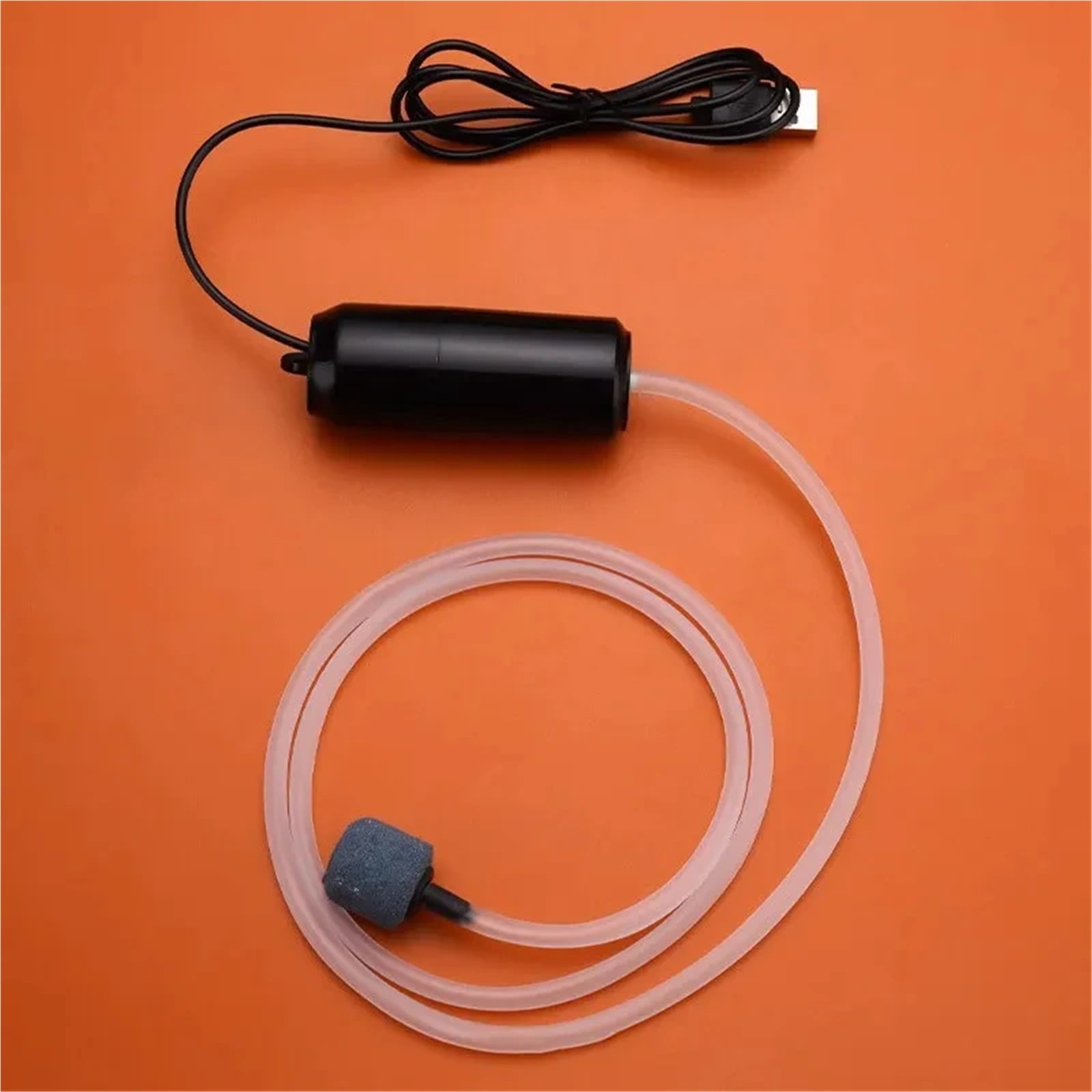 Portable Mini USB Rechargeable Oxygen Pump for Small Fish Tanks - Silent Oxygenator for Aquariums and Fishing