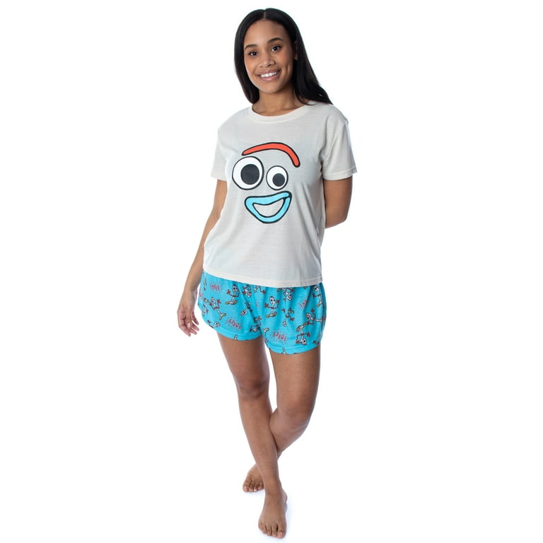 Disney Women's Toy Story Forky Shirt And Shorts 2 Piece Pajama Set (xs)  Multicoloured : Target