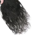 thumbnail image 4 of Replacement Curly Wavy Human Hair Women Hairpiece Toupee Topper Clip Extension, 4 of 5