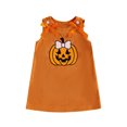 thumbnail image 3 of JFOPQVSM Girls Comfortable and Breathable Halloween Dress Cute Cartoon Embroidery Sleeveless Dress, 3 of 6