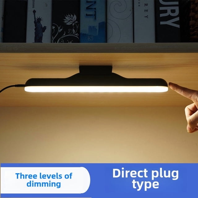 Smart LED Eye-Care Desk Lamp with 3-Level Dimming – Creative, Portable USB-Rechargeable Design for Students, Dormitories & On-the-Go Study; High CRI 80-89 for Clear, Comfortable Illumination (English