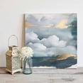 thumbnail image 5 of Cloud Effect Canvas Wall Art, Modern Watercolor Marble Texture Framed Wall Decor Modern Artwork Prints Painting for Living Room, Bedroom, Kitchen & Cafe Decor 8x8 Inch, 5 of 9