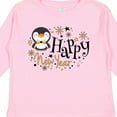 thumbnail image 4 of Inktastic Happy New Year with Cute Penguin Boys or Girls Long Sleeve Toddler T-Shirt, 4 of 5