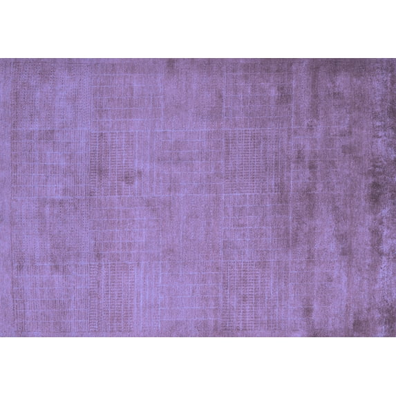 Ahgly Company Machine Washable Indoor Rectangle Abstract Blue Modern Area Rugs, 4' x 6'