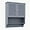 Grey, variant on Bathroom Wall Cabinet with Towels Bar, 23.6" L x7.9 W x27.5 H MDF Material Medicine Cabinet, 2 Doors Over The Toilet Space Saver Storage Cabinet with Large Space, Espresso